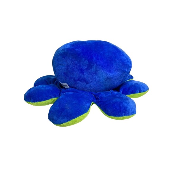 Goffa Octopus Plush Blue With Green 12” - Picture 4 of 10